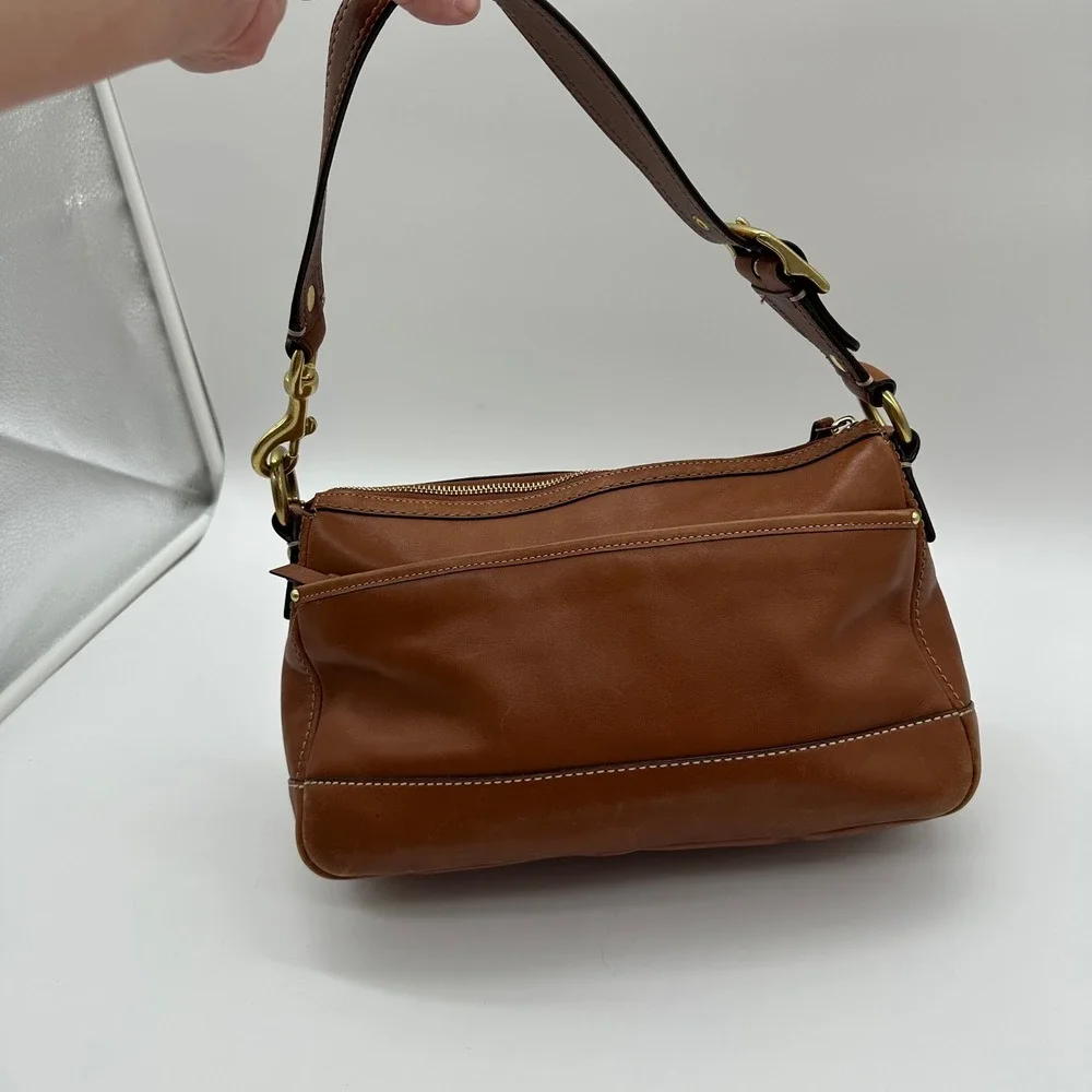 Coach Medium F12868 Vintage 65th Anniversary Butterscotch Double Turnlock